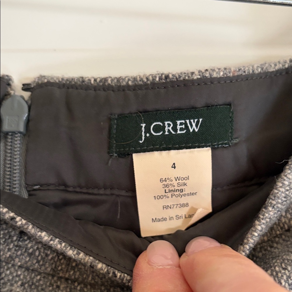 Classic J Crew Gray Women's Pencil Skirt - Picture 2 of 2
